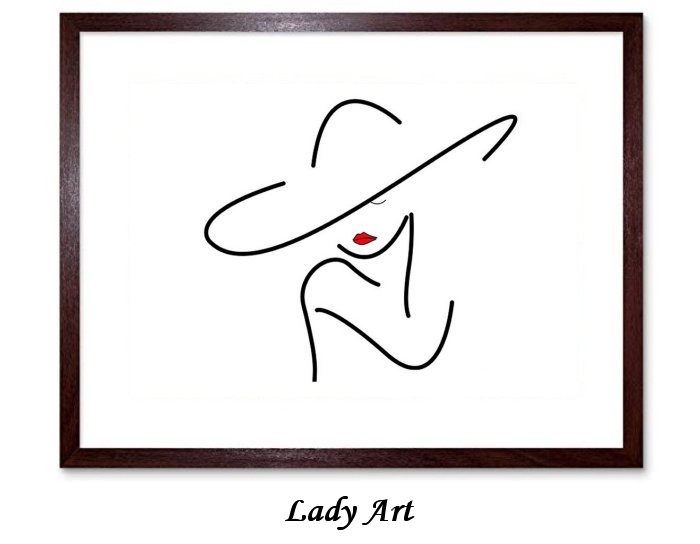 Lady Art Framed Print